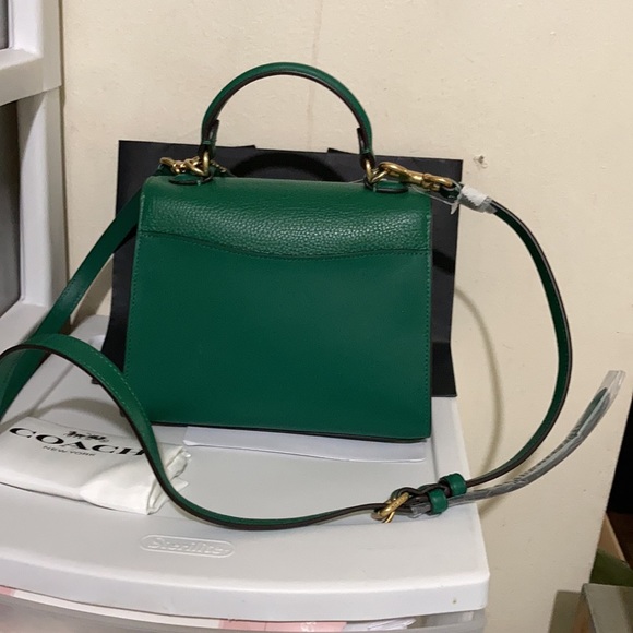 Coach Tabby Top 20 Mixed leather Green - Picture 5 of 9